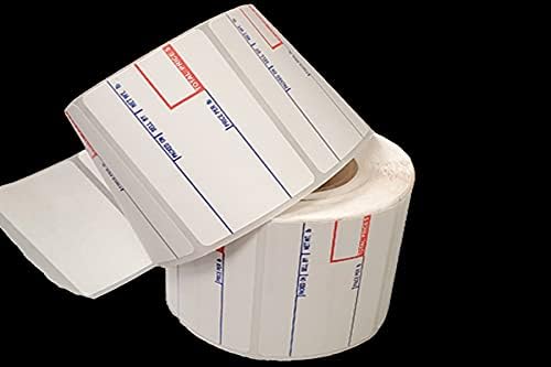 Aquos C.A.S Scale Label #8010 – Thermal Labels | Thermal Printer Labels for CAS Scales | Price Stickers | Label Stickers | Address Labels | Made in USA (8010, 12 Rolls)