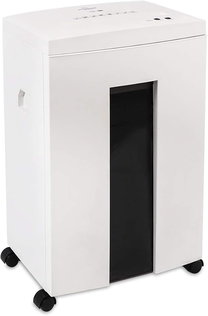 WOLVERINE 18-Sheet Shredders for Home Office Heavy Duty P-4 Security Level Crosscut Paper Shredder Paper/CD/Card Ultra Quiet Paper Shredder for Home with 6 Gallons Pullout Waste Bin SD9113(White ETL)