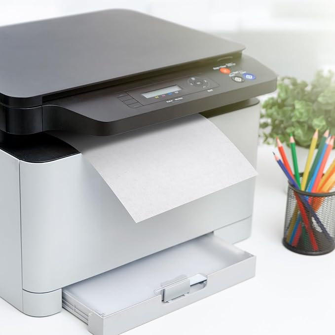 10 Pcs Printer Cleaning Sheet 8.5 x 11 Inch Scanner Cleaning Sheets Laser Printer Paper Shredder for Copier Fax Computer Scanner Printing