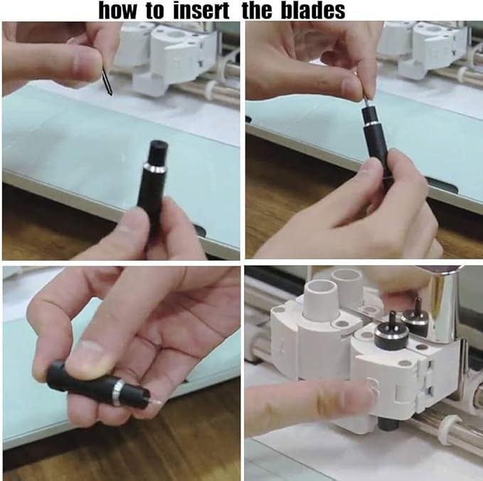 Deep Cut Housing +5 Pcs Deep-Point Blade, AUNKZL Replacement Deep Cut Blade Suitable for Explore Air One/Air/Air 2/ Air 3 / Maker/Maker 3 Cut Materials Up to 1.5mm Thickness, for Personalized Crafts