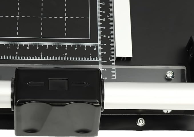 Professional Rotary Trimmer, 36" Cut Length, 0-60° Angle Scale, Photo Paper Cutter with Positioning Ruler & 2 Blades