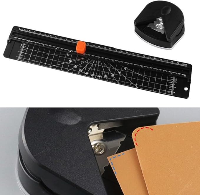 For A4 Paper Cutting Machine Paper Cutter Photo Trimmer Scrapbook Blade Office Supplies Black Plastic Base DIY Tool For Print Photo Composite Paper Cutting Mat(Paper Cutter)