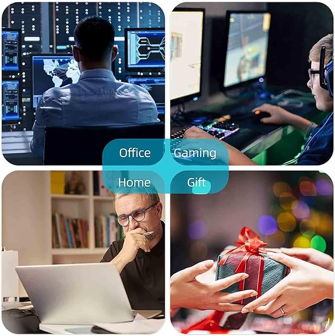 4 in 1 Ergonomic Memory Foam Mouse Pad Wrist Rest Set, Large XXL Gaming Desk Pad + Keyboard Wrist Rest + Mouse Wrist Cushion + Coaster for Home Office Study Gaming, Black and White Cow Print