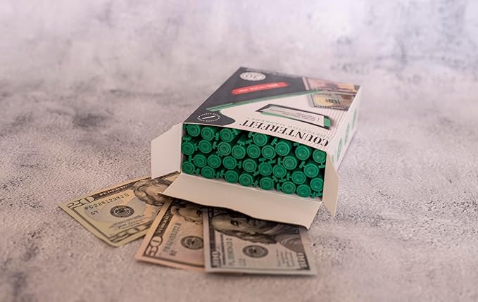 Counterfeit Money Detector Pen - 30 Pack Counterfeit Pen with 25% More Ink, Money Marker Bill Detector Pen for Accurate Currency Validation, Essential Tool for Cash Fraud Prevention