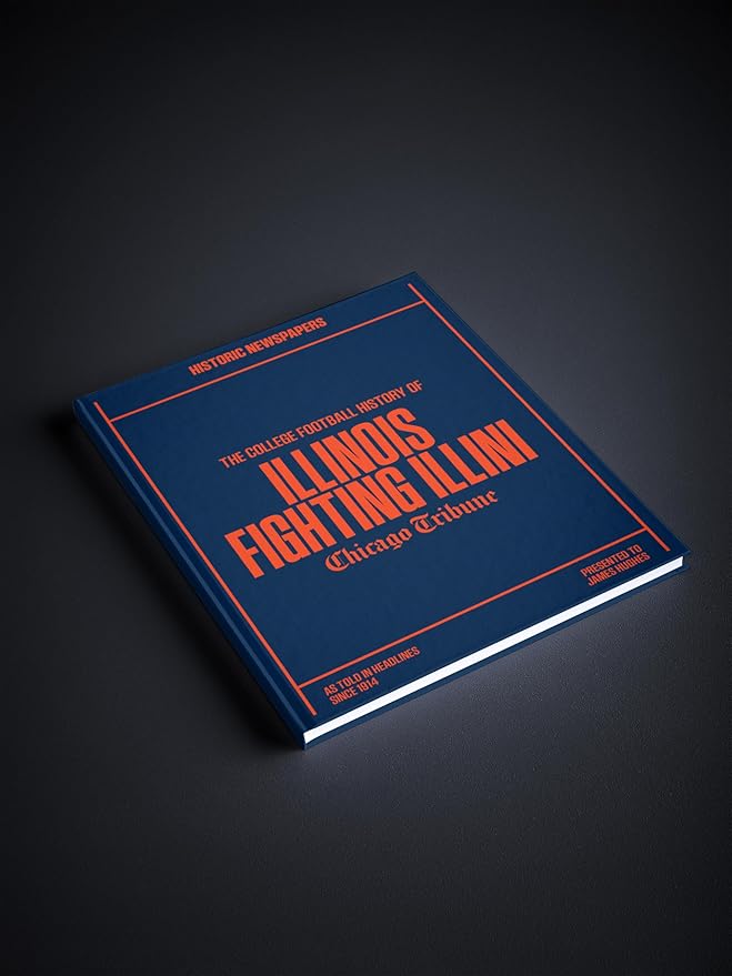 Signature gifts Personalized College Football Newspaper History Book, A3 Large Deluxe Hardcover - College Football Fan, Alumni, Students Keepsake Gift