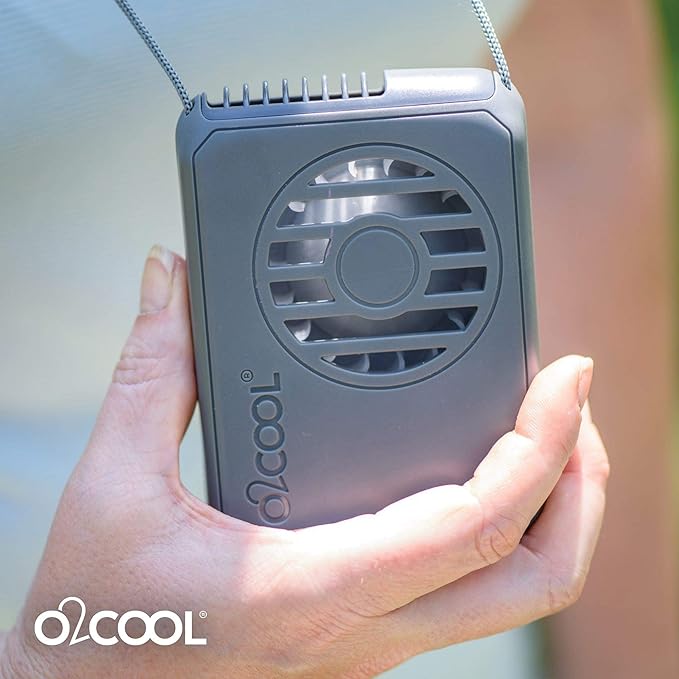 O2COOL Deluxe Necklace Fan, Raspberry, 2 Units New title: O2COOL Deluxe Necklace Fan, Pink, 2 Units