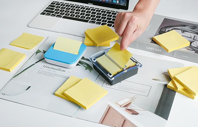 (18 Pads) Pop Up Sticky Notes 3x3 Refills, Yellow Strong Adhesive Post, Suitable for Home, Office, School, Clean Removal