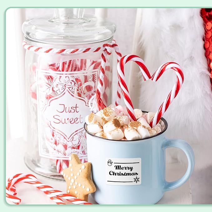 Label Paper Compatible with Phomemo M110/M100/M200/M220/M221 Label Printer, Sticker Multi-Purpose Label Tape Self-Adhesive Thermal Paper, Black on White, 1.97"x1.18" (50x30mm) 230 Labels/Roll, 3-Roll