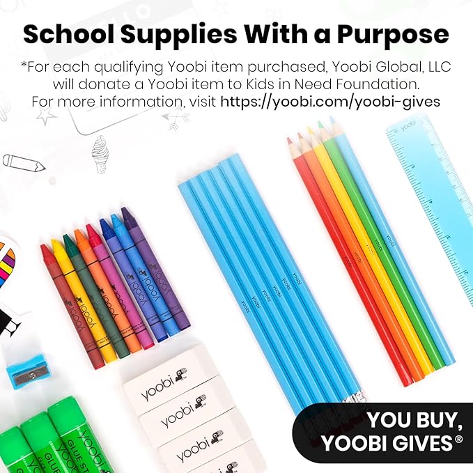 Yoobi College Ruled 8 x 10.5” Spiral Notebook Set – Bulk 3-Pack of 3 Subject Notebooks, Blue, Mint Green & Blush Pink – Gift Idea – 150 Perforated, 3-Hole Punched Sheets