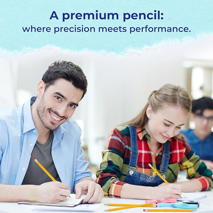 Rosmonde Pencils Bulk 5000 Pack, Pre Sharpened #2 HB, Pencils for Kids With Top Erasers, Easy Hold Grip, Ideal for School & Classroom, Value Pack for Teachers, Back to School & College Supplies