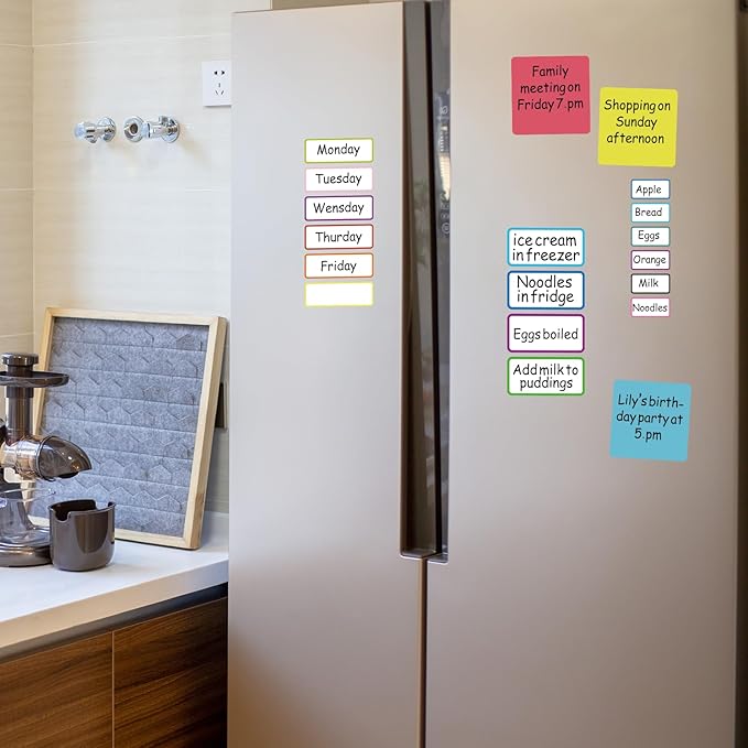 84pcs Dry Erase Labels Reusable Sticky Notes for Organizing Storage Jars All Purpose Use Label Stickers Removable Tags for Kitchen Office School Great Gifts Choice (1x2 Inches)