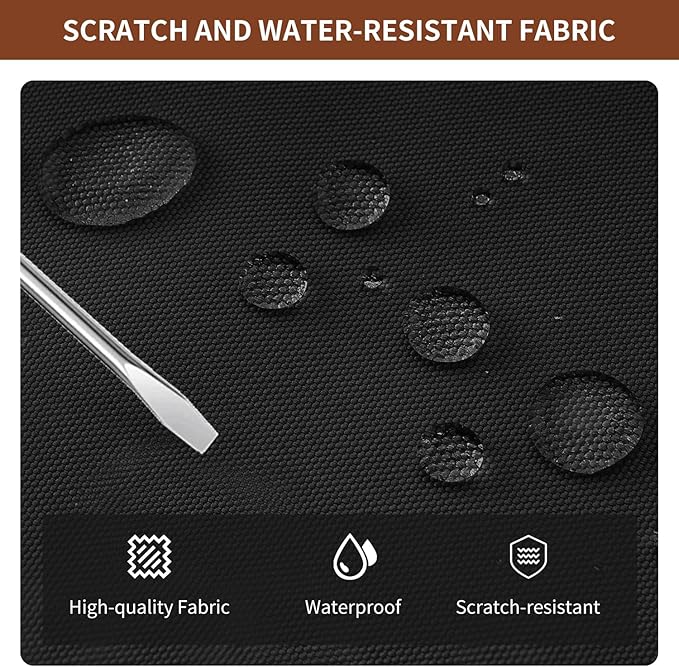 Fancy Forest Utility Work Tote Bags for Women With Compartments & Zipper,Large Canvas Tote Pruse Cossbody for College, Travel