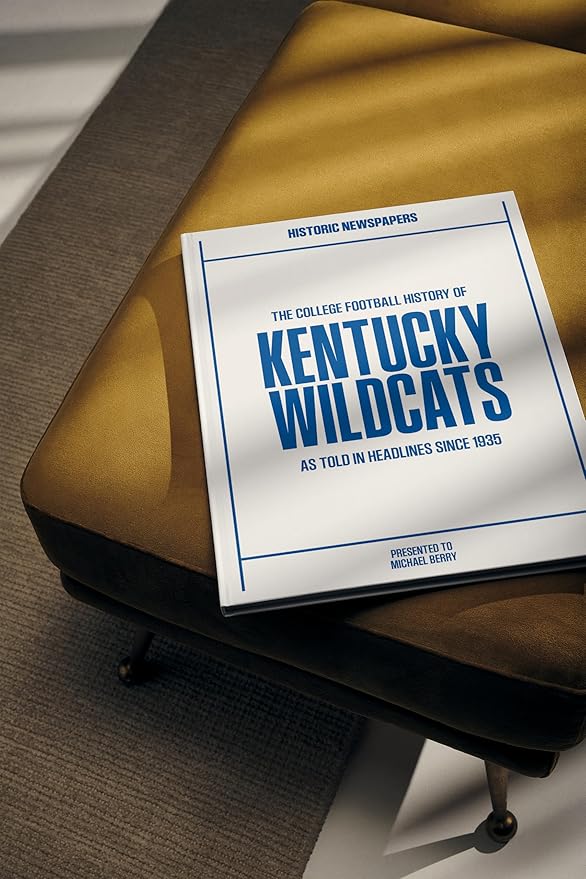 Signature gifts Personalized College Football Newspaper History Book, A3 Large Deluxe Hardcover - College Football Fan, Alumni, Students Keepsake Gift