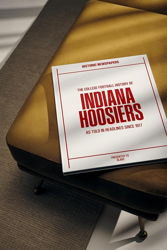 Signature gifts Personalized College Football Newspaper History Book, A3 Large Deluxe Hardcover - College Football Fan, Alumni, Students Keepsake Gift