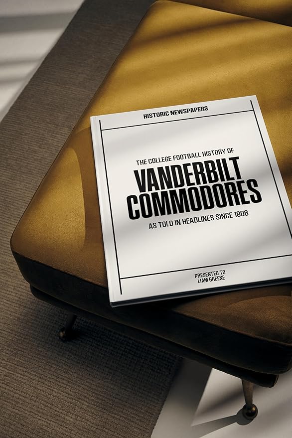 Signature gifts Personalized College Football Newspaper History Book, A3 Large Deluxe Hardcover - College Football Fan, Alumni, Students Keepsake Gift