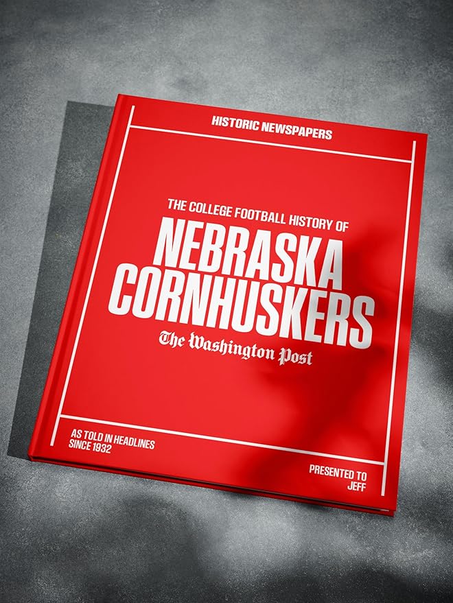 Signature gifts Personalized College Football Newspaper History Book, A3 Large Deluxe Hardcover - College Football Fan, Alumni, Students Keepsake Gift