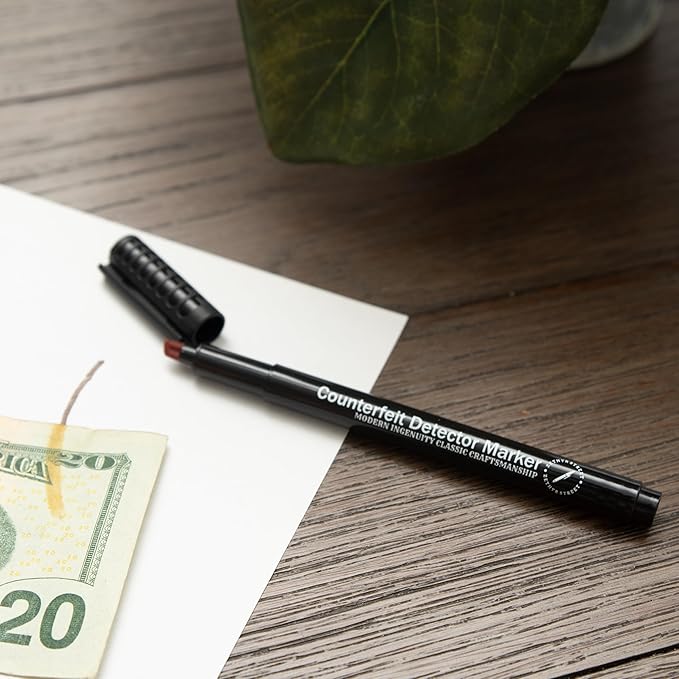 Counterfeit Money Detector Pen - Essential Counterfeit Pen & Money Marker Bill Detector Pen for Accurate Cash Verification - 30-Pack of Reliable, Easy-to-Use Counterfeit Pens
