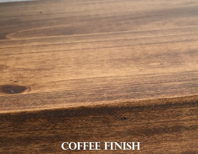 Ideas to Home Computer Monitor Riser Solid Albus Wood (26" W x 10" D x 5" H, Coffee )