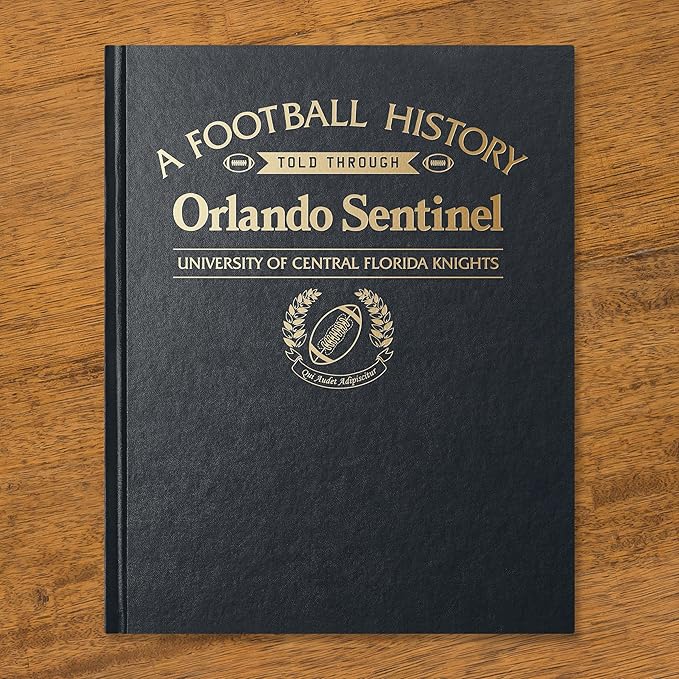 Signature gifts Personalized College Football Newspaper History Book, A3 Large Deluxe Hardcover - College Football Fan, Alumni, Students Keepsake Gift