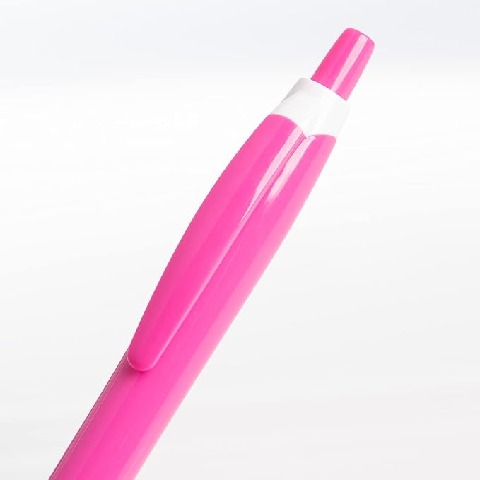 Simply Genius Retractable Ballpoint Pens - 100 Pack, Assorted Barrel Colors, Black Ink, 1.0 Mm Medium Tip - Bulk Pens for Office & School Supplies