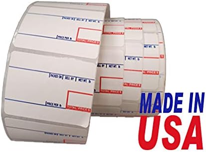 Aquos C.A.S Scale Label #8010 – Thermal Labels | Thermal Printer Labels for CAS Scales | Price Stickers | Label Stickers | Address Labels | Made in USA (8010, 36 Rolls)
