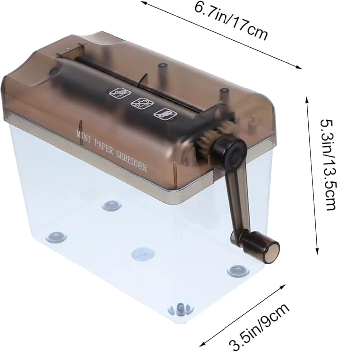 Mini Hand Paper Shredder for Office Cardboard Paper Shredder for Home Waste Basket