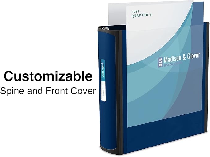 Staples Better Binder, 3-Ring, Reinforced Rubber Spine, 3 Inch D-Ring Binders for Home, Office, School, Holds up to 600-Sheets, Blue