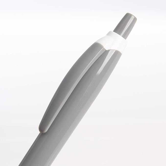 Simply Genius Retractable Ballpoint Pens - 100-Pack, Black Ink, Gray & Black, 1.0mm Medium Point - Bulk Pens for Office & School Supplies - Smooth Writing for Notebooks & Journals