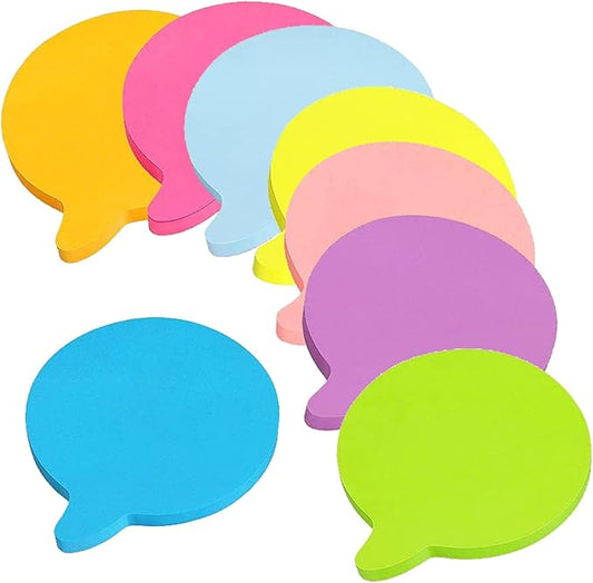 Sticky Notes, 560 Sheets 3 × 3 Inches Bright Colors Self Sticky Notes Pad Bubble Shaped Colour Sticky Notes for Home Office Notebook(8 Color)