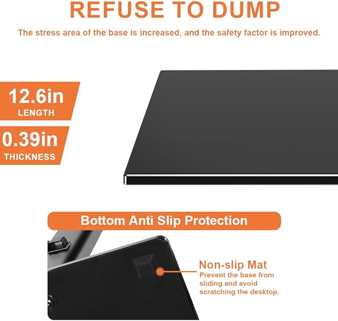 KKTONER Single Computer Monitor Stands Full Motion Swivel Free Standing Desk Vesa Mount for 13 inch to 32 inch Screen Height Adjustable Monitor Mount Vesa 75 * 75mm/100 * 100mm Hold up 77Lbs