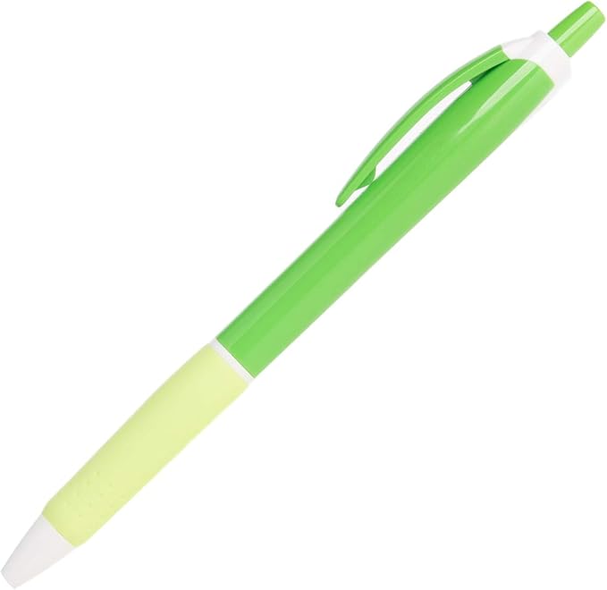 Simply Genius Retractable Ballpoint Pens - 100 Pack, Assorted Barrel Colors, Black Ink, 1.0 Mm Medium Tip - Bulk Pens for Office & School Supplies