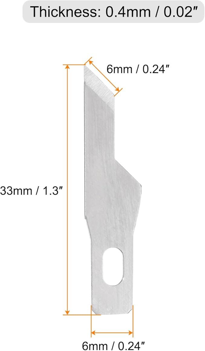 HARFINGTON 150pcs Exacto Knife Blades #16 Hobby Knife Replacement Blades Refills