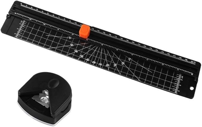 For A4 Paper Cutting Machine Paper Cutter Photo Trimmer Scrapbook Blade Office Supplies Black Plastic Base DIY Tool For Print Photo Composite Paper Cutting Mat(Paper Cutter)