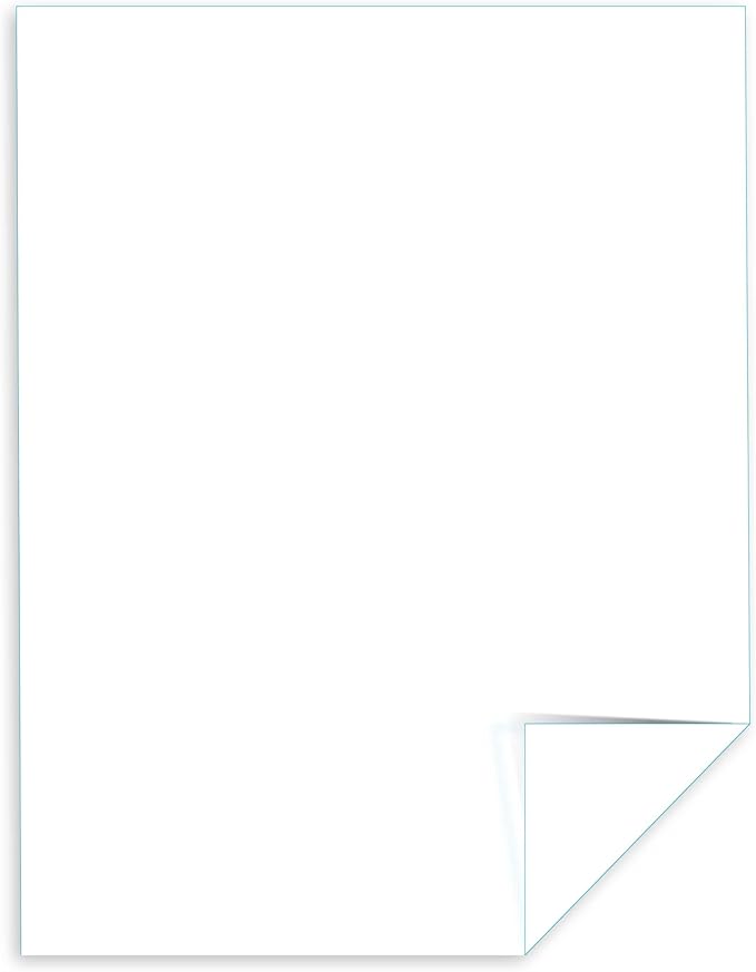 Neenah Index Cardstock, 8.5" x 11", 90 lb/163 gsm, White, Lightweight, 94 Brightness, 300 Sheets (91437)