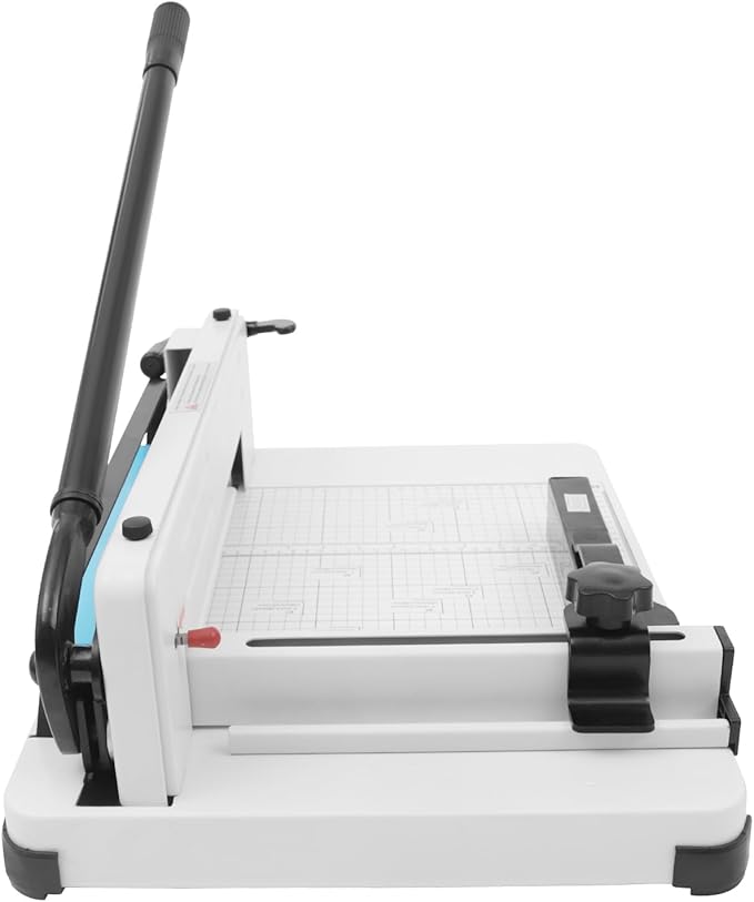 12" Heavy Duty Paper Cutter, 400 Sheet Capacity Guillotine Trimmer for A4, Stack Paper Trimmer with HSS Blade & Double Safety Protection for Office Home School Print Shop