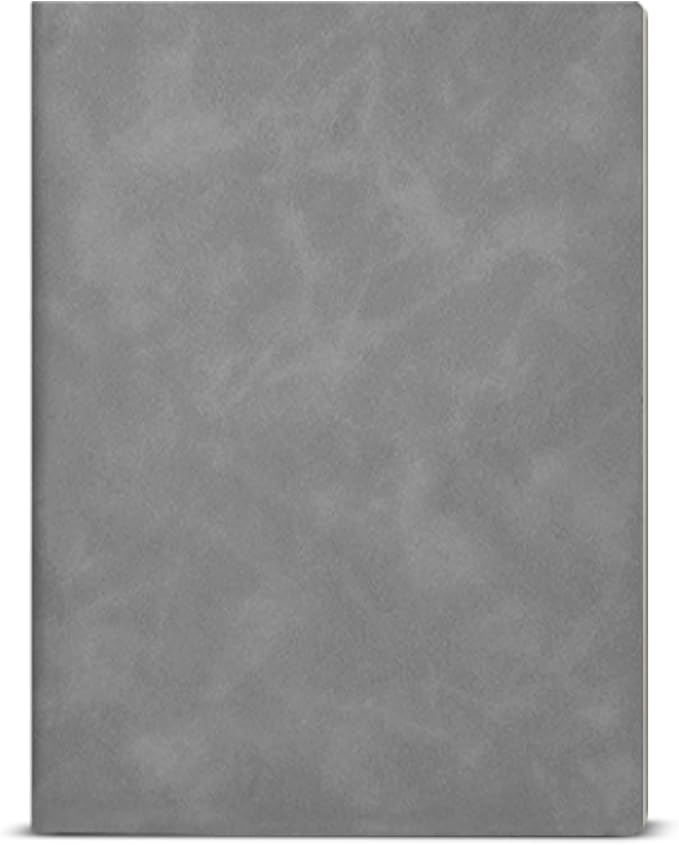 Journal Notebook for Women Men, College Ruled Notebook for Work School Writing Note Taking Journaling, Gray