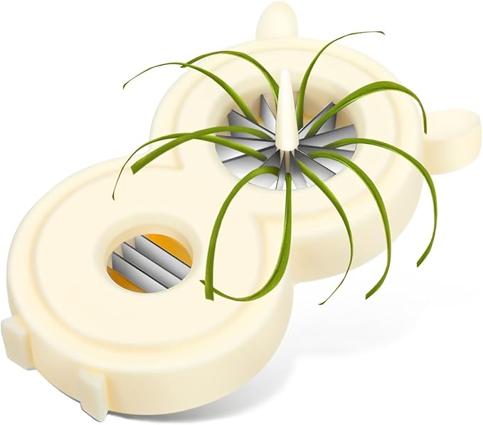 PRETYZOOM Kitchen Scallion Shredder Knife Multi-Function Vegetable Slicer Food-Grade Plastic Easy to Clean for Home Cooking and Meal Prep