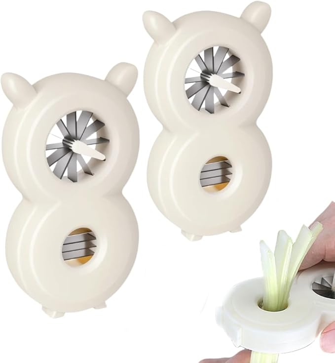 1/2/3pcs Kitchen Scallion Slicer Shredder, 2025 New Shred Silk Knife, Green Onion Shredder, Morning Glory Shape Separator, Shallot Cutter, Kitchen Gadgets (2)