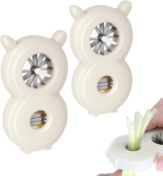 1/2/3pcs Kitchen Scallion Slicer Shredder, 2025 New Shred Silk Knife, Green Onion Shredder, Morning Glory Shape Separator, Shallot Cutter, Kitchen Gadgets (2)