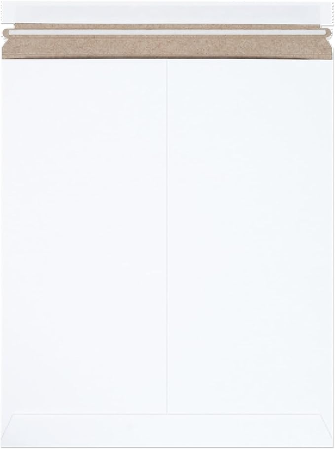 BOX USA StayFlat Mailer, 12.75"L x 15"W, Pack of 100 | Stayflats Envelope Keeping Photo, Document, Artwork Protected During Mailing and Shipping, 12.75x15