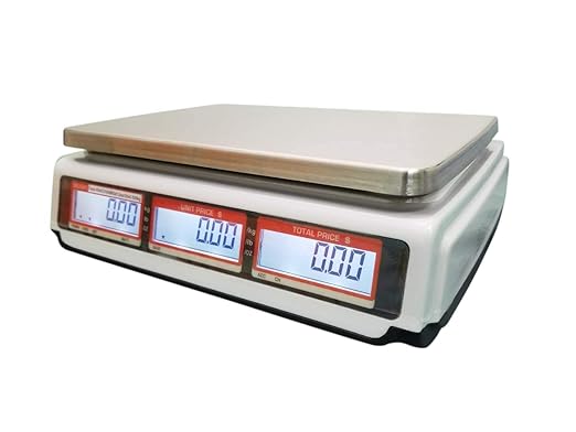 VisionTechShop TVP-60B Price Computing Scale, Lb/Oz/Kg Switchable, 60lb Capacity, 0.01lb Readability, NTEP Legal for Trade, NSF Certified LP-50 Thermal Label Printer, 1 Case of Labels LST8060