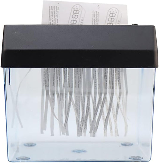 USB Paper Shredder, High Efficiency, Automatic Feeding Mini Electric, High Stability, A6 Paper Shredder Cutter for Office, Study, Library, School, Home