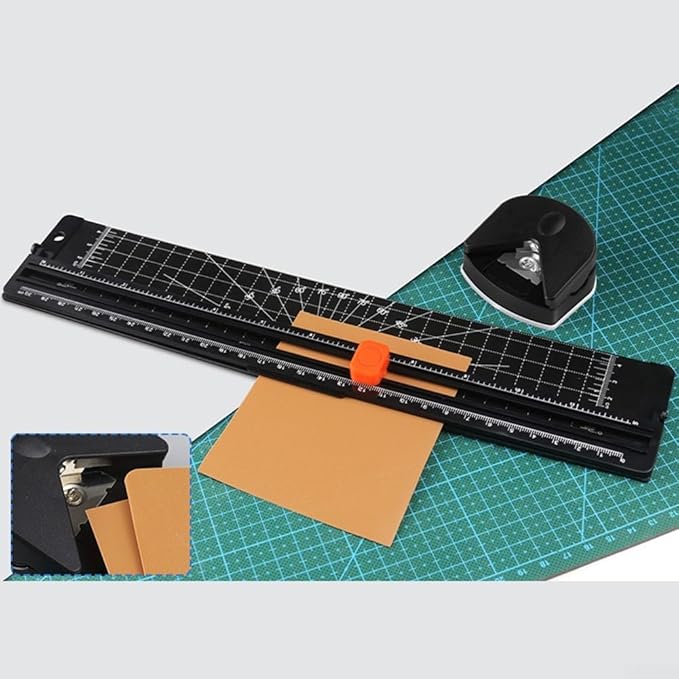 For A4 Paper Cutting Machine Paper Cutter Photo Trimmer Scrapbook Blade Office Supplies Black Plastic Base DIY Tool For Print Photo Composite Paper Cutting Mat(Paper Cutter)