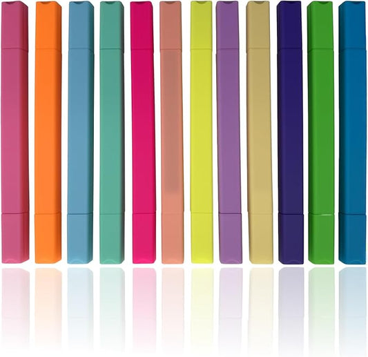 12pc Bible Highlighters And Pens No Bleed Through Assorted Colors, Cute Highlighter For Journaling, Candy Cute Pastel Highlighter