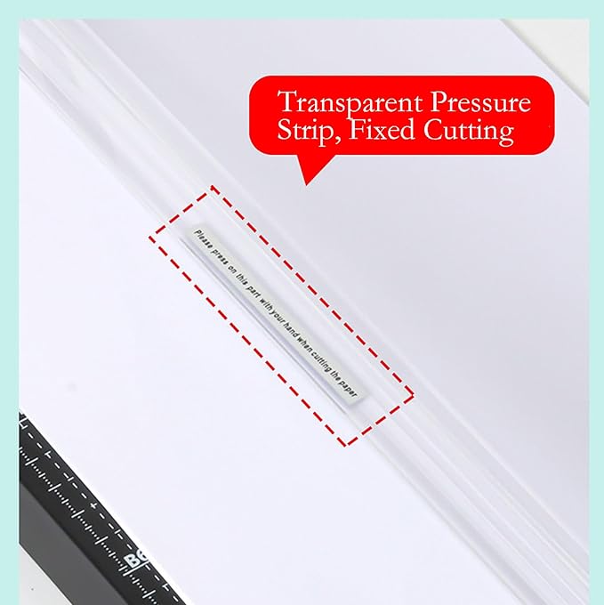 A4 Heavy Duty Paper Cutter, 15.6 in x 8.8 in 8 Sheets Capacity Paper Trimmer for Coupon, Label, Cardstock, and Scrapbooking Craft for Office and Home (White)