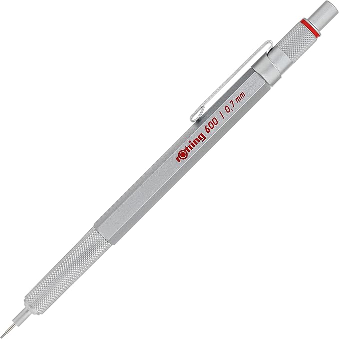 Rotring 600 Mechanical Pencil 0.7 mm Silver