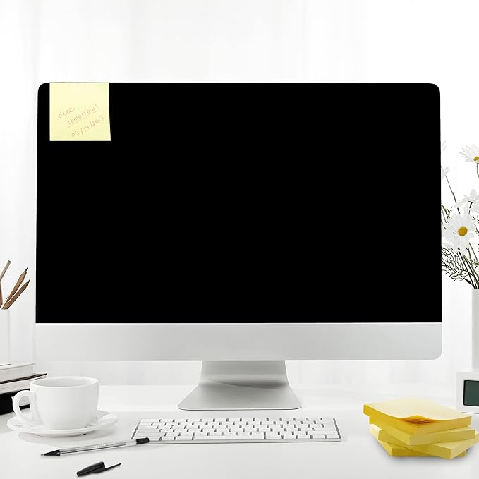 BAZIC Products Sticky Notes 3x3 Yellow Colors Post Stickies Self Stick Note, Colorful Adhesive Memo Pads, Recyclable (100 Sheets/Pack), 2-Packs