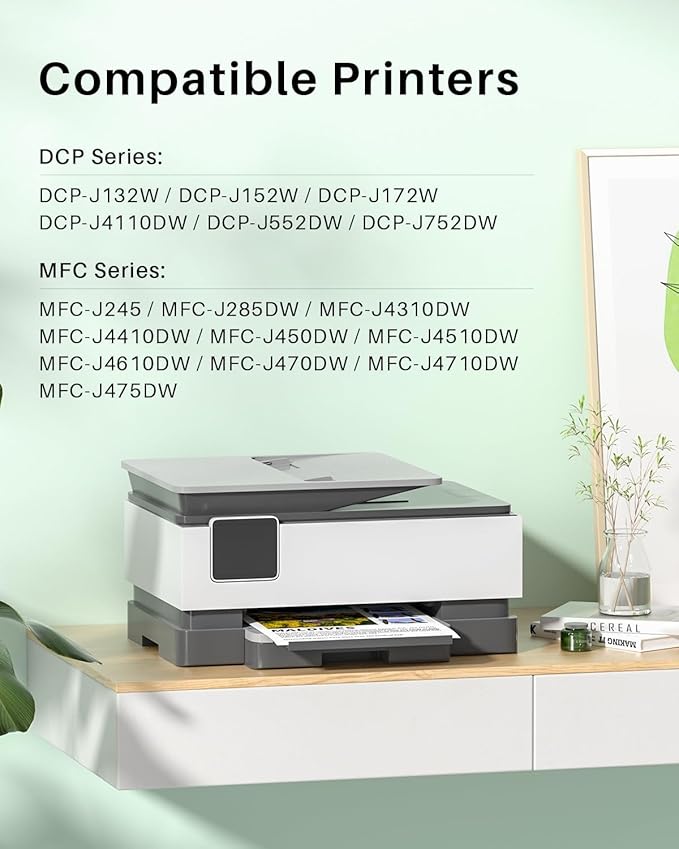 LC103XL LC103 Color Ink Cartridge Compatible for Brother LC103 XL LC101 103 Work With Brother MFC-J870DW MFC-J4510DW MFC-J450DW MFC-J6920DW MFC-J650DW (1 Black, 1 Cyan, 1 Magenta, 1 Yellow | 4 Pack)