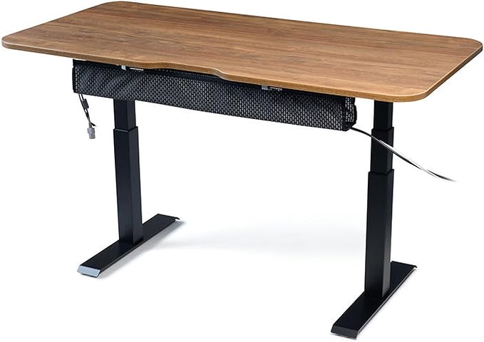 PERFECT POSTURE Mesh Cable Organizer – Under Desk Cable Management with Adjustable Straps, Flexible Mesh, Easy-Access Design, & Standing Desk Compatible – 37.4” (Gray)