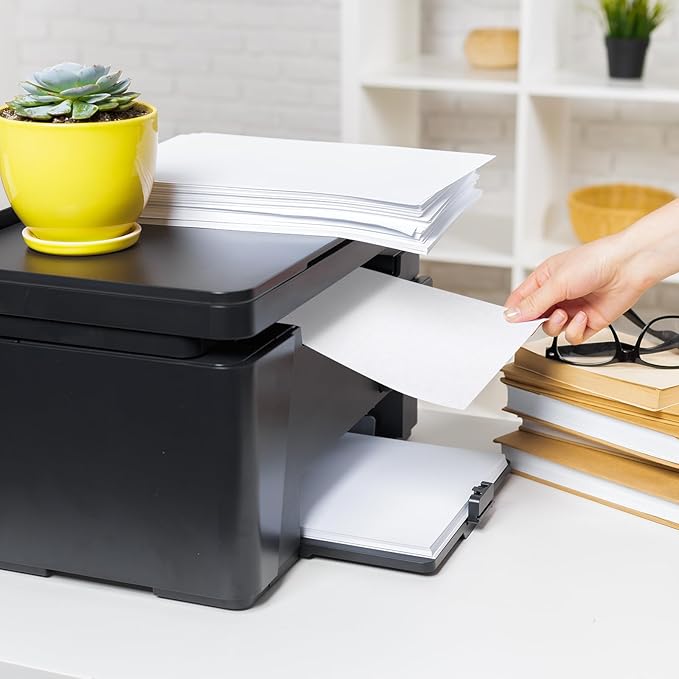 10 Pcs Printer Cleaning Sheet 8.5 x 11 Inch Scanner Cleaning Sheets Laser Printer Paper Shredder for Copier Fax Computer Scanner Printing